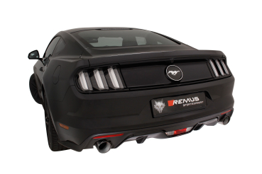REMUS 2-Rohr CatBack Klappen-Abgasanlage für Ford Mustang V8 2015-8/2017