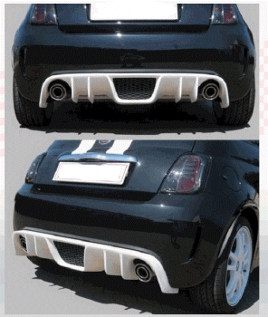 Heckdiffusor für Fiat 500 Abarth -6/15
