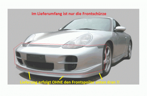 Frontschürze für Porsche 996 Serie I nicht GT2