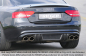 Preview: Rieger Heckdiffusor Diffusor für Audi A5 07-11 S-Line 4 Rohr MATT SCHWARZ 55417