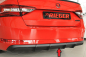 Preview: Rieger Heckdiffusor passend für Skoda Superb AHK 3T/3V mattschwarz