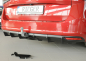 Preview: Rieger Heckdiffusor passend für Skoda Superb AHK NZ/3Y 23- mattschwarz (1 Endrohr links)