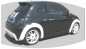 Preview: Kotflügelverbreiterungen 25mm passend für Fiat 500 Abarth -12/15