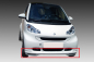 Preview: Frontspoiler passend für Smart fortwo 451 Coupe Cabrio 03/2007-05/2012 in GLANZ SCHWARZ