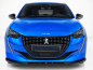 Preview: Frontspoiler passend für Peugeot 208 2019- (auch für Facelift ab 2023) in GLANZ SCHWARZ