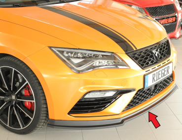 Rieger Frontspoiler V2 passend für Seat Leon 5F Cupra FR 17- mattschwarz