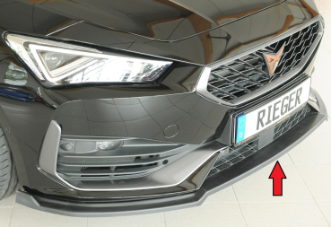 Rieger Frontspoiler passend für Cupra Leon 20-24 mattschwarz