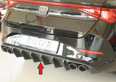 Rieger Heckdiffusor passend für Cupra Leon ST Kombi mattschwarz