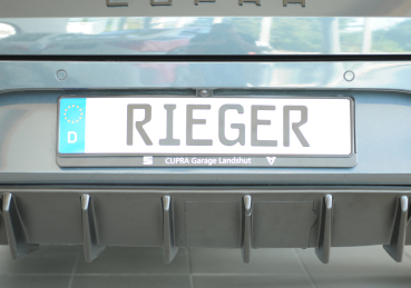 Preview: Rieger Heckdiffusor passend für Cupra Leon ST Kombi AHK glanzschwarz