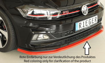 Rieger Frontspoiler Spoiler für VW Polo GTI R-Line AW MATT SCHWARZ 47220