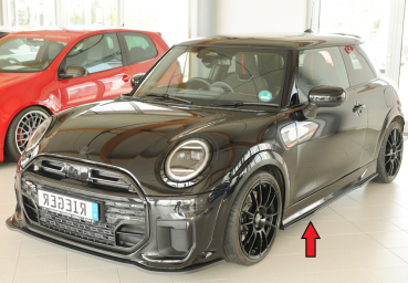 Rieger Satz Seitenschwelleransätze passend für Mini Cooper JCW Trim mattschwarz