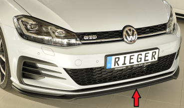 Rieger Frontspoiler Spoiler für VW Golf 7 GTI GTD GTE FL MATT SCHWARZ 59580