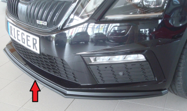 Rieger Frontspoiler passend für Skoda Octavia RS 5E 17- mattschwarz
