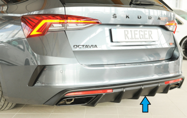 Rieger Heckdiffusor passend für Skoda Octavia RS NX/PV 20- mattschwarz