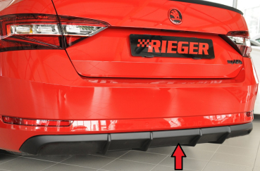 Rieger Heckdiffusor passend für Skoda Superb 3T/3V mattschwarz