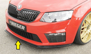 Rieger Frontspoiler passend für Skoda Octavia RS 5E 13-17 glanzschwarz