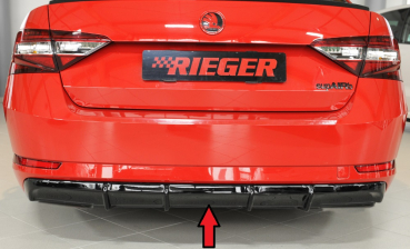 Rieger Heckdiffusor passend für Skoda Superb 3T/3V glanzschwarz
