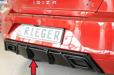 Rieger Heckdiffusor passend für Seat Ibiza KJ 17- glanzschwarz