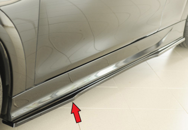 Preview: Rieger Satz Seitenschwelleransätze passend für Mini Cooper JCW Trim glanzschwarz