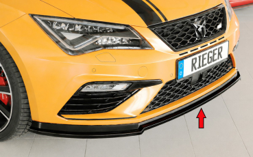 Rieger Frontspoiler V2 passend für Seat Leon 5F Cupra FR 17- glanzschwarz