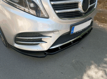 Preview: Frontspoiler passend für Mercedes V-Klasse W447 AMG-Line 14- in GLANZ SCHWARZ