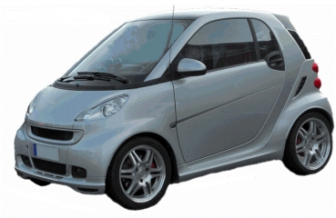 Frontspoiler passend für Smart fortwo 451 Coupe Cabrio 03/2007-05/2012