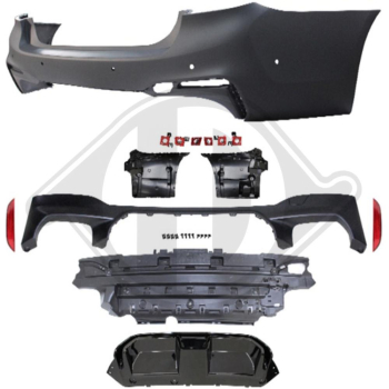Heck Stoßstange hinten passend für BMW 5er G30 17-20 1226255 ohne ABE