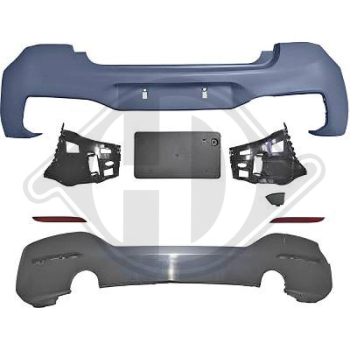 Heck Stoßstange hinten passend für BMW 1er F20 F21 15-19 1281455 mit ABE