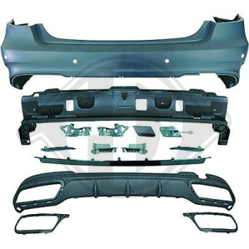 Heck Stoßstange hinten passend für Mercedes E-Klasse W213 13-16 1617355 mit ABE