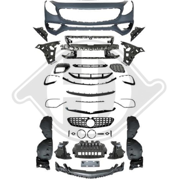 Front Stoßstange vorne passend für Mercedes S-Klasse Coupe Cabrio C217 14-20 1648250 mit ABE