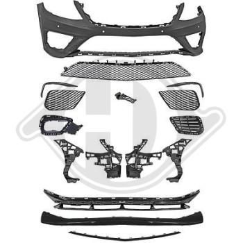 Front Stoßstange vorne passend für Mercedes S-Klasse W222 13-17 BlackLine 1648350 mit ABE