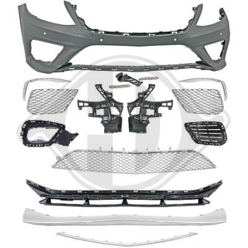 Front Stoßstange vorne passend für Mercedes S-Klasse W222 13-17 ChromLine 1648351 mit ABE