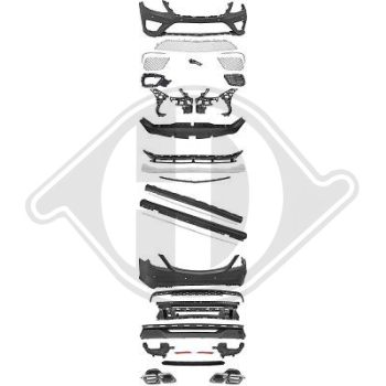 Bodykit passend für Mercedes S-Klasse W222 13-17 ChromLine 1648551 ohne ABE
