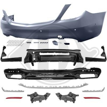 Heck Stoßstange hinten passend für Mercedes S-Klasse W222 17-20 1648655 mit ABE