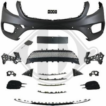 Front Stoßstange vorne für Mercedes V-Klasse W447 14-19 nicht AMG 1668351 mit ABE