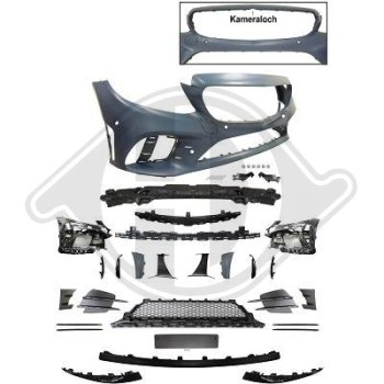 Front Stoßstange vorne passend für Mercedes C-Klasse W205 18-21 1673250 mit ABE