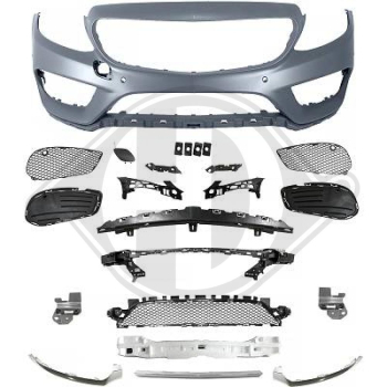 Front Stoßstange vorne passend für Mercedes C-Klasse W205 14-18 1673251 mit ABE