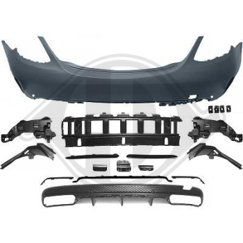 Heck Stoßstange hinten passend für Mercedes C-Klasse W205 14-21 1673356 mit ABE