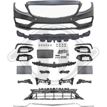 Front Stoßstange vorne passend für Mercedes C-Klasse W205 18-21 1673750 mit ABE