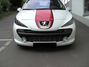 French Power Scheinwerferblenden Blenden Böser Blick passend für Peugeot 207