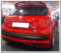 Heck Stoßstange hinten Heckschürze passend für Peugeot 207