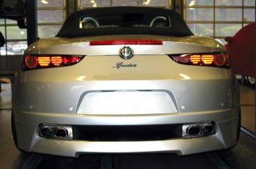 Preview: Heckdiffusor Diffusor Ansatz Heckschürzenansatz passend für Alfa Brera/Spider