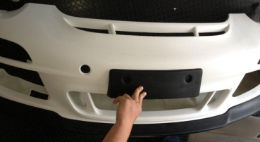 Preview: Halter Nummernschild Kennzeichen passend für Porsche 996 Serie I+II 38x12cm
