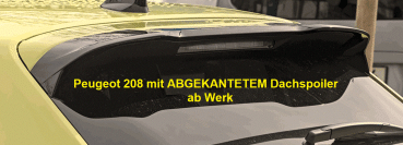 Dachspoiler Heckspoiler Spoiler passend für Peugeot 208 ab 2019-