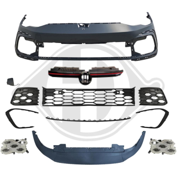 Front Stoßstange vorne in Sport Optik passend für VW Golf 8 24- nicht GTI 2218354 mit ABE