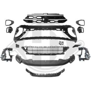 Front Stoßstange vorne in Sport Optik passend für VW T-Roc nicht R 22- 2240251 mit ABE