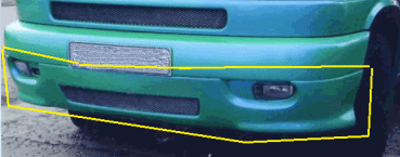 Preview: Frontspoiler passend für VW T4 Facelift neuer / langer Vorderwagen