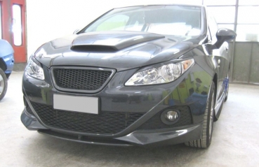 Preview: Frontspoiler mit Carbon-Überzug passend für Seat Ibiza 08-01/12