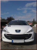 Preview: French Power Scheinwerferblenden Blenden Böser Blick passend für Peugeot 206+
