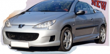 Front Stoßstange vorne Frontschürze passend für Peugeot 206